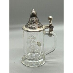 Minnie Mouse Disney World Bockling Germany Stein W/Lid Shot Glass Collectible